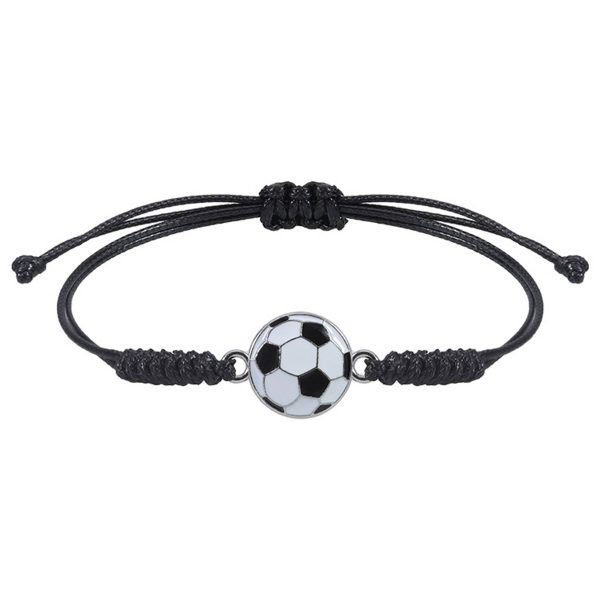 Nickel Braided soccer alloy bracelet - Image 6