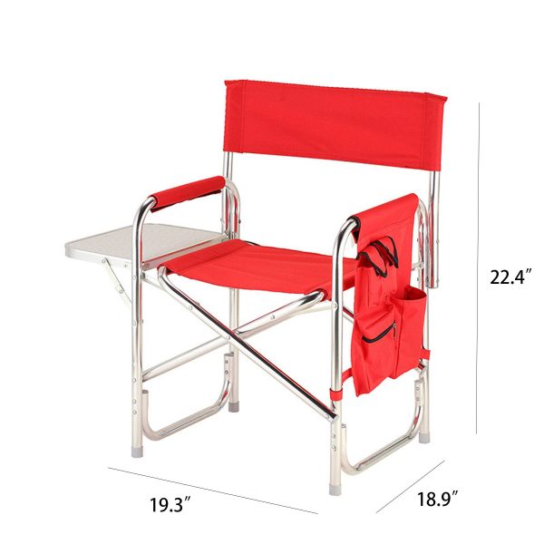 Camping Director Chair with Armrest - Image 3