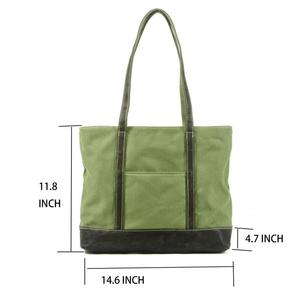 Multicolor Canvas Water-resistant Tote Bag - Image 11