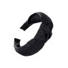 Wide Brim Straw Headband for Women – Elegant Knot Design - Image 2