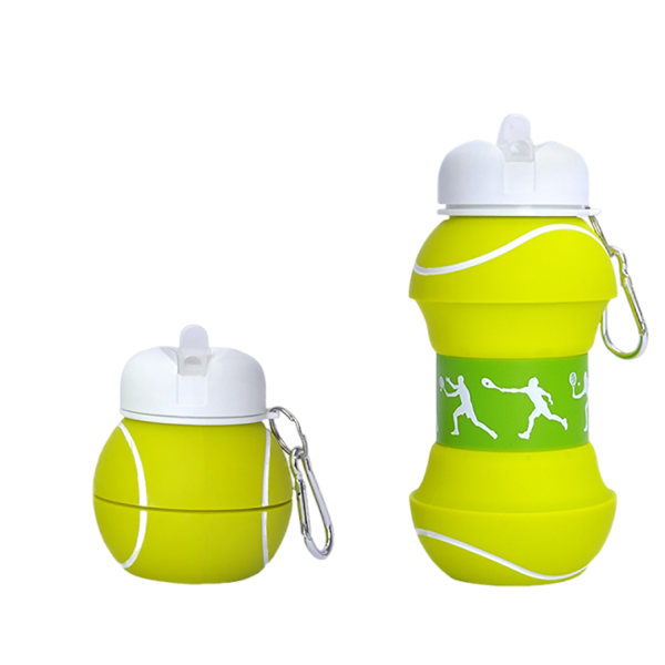 19oz Portable Foldable Silicone Sports Water Bottle For Kids - Image 3