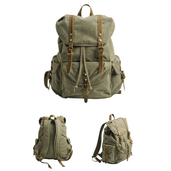 Canvas Vintage Backpack - Image 3