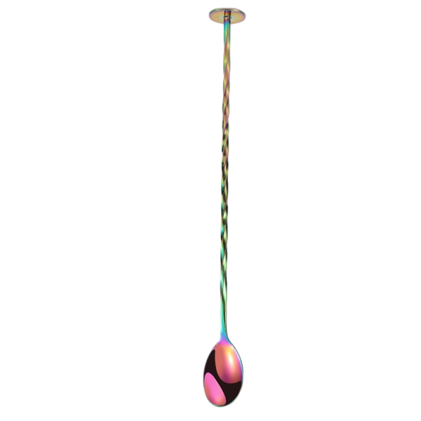 Stainless Steel Bar Spoon w/Spiral Handle for Mixing Drinks - Image 3