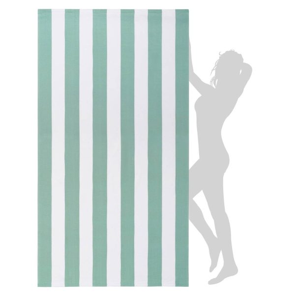 Lightweight Quick-Dry Colorful Striped Beach Towel - Image 9