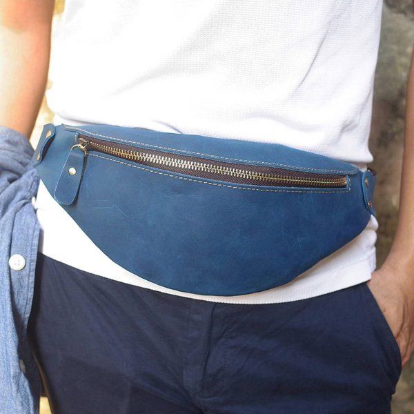 Small Leather Waist Bag - Image 4