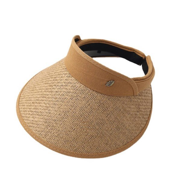 Jute Large brim shade straw hat - Image 4