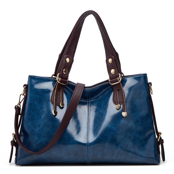 PU Large Capacity Tote Crossbody Bag - Image 5
