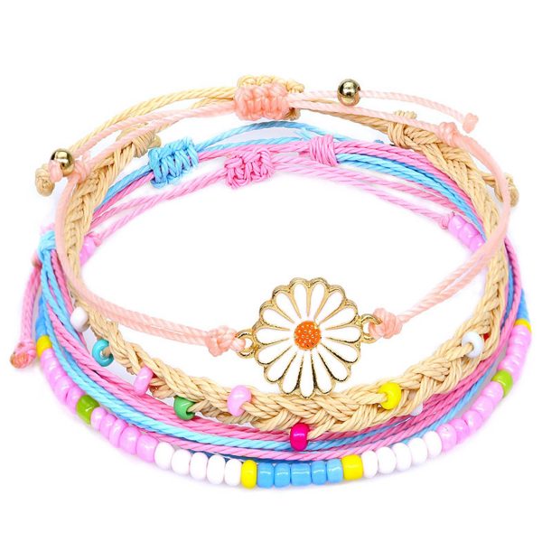 Nickel Chrysanthemum hand-beaded bracelet - Image 4