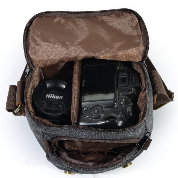 Vintage Canvase Camera Shoulder Messenger Sling Bag - Image 4