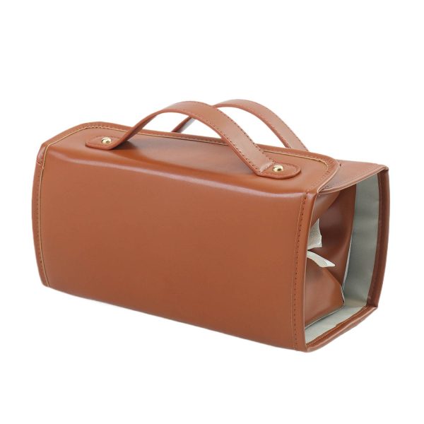 Portable PU Leather Travel Cosmetic Bag Detachable Pouches - Image 2