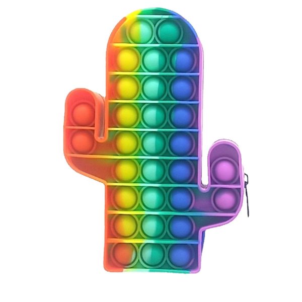 Cactus Shape Silicone Push Pop Bubble Pencil Case - Image 5