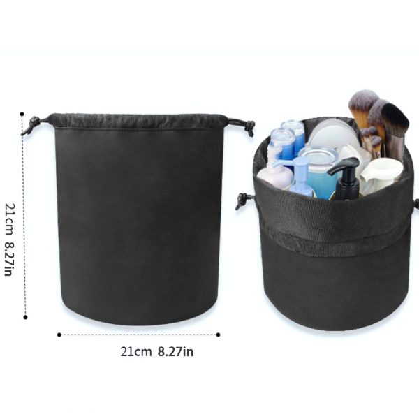 Barrel Drawstring Makeup Travel Bag - Image 7