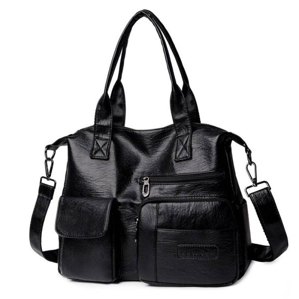 PU Leather Tote Bag for Women - Image 2