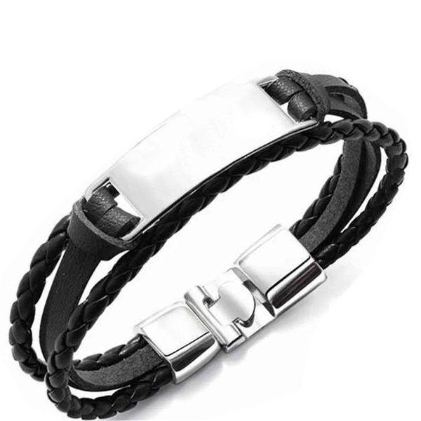 Genuine Leather Bracelets for Men Women