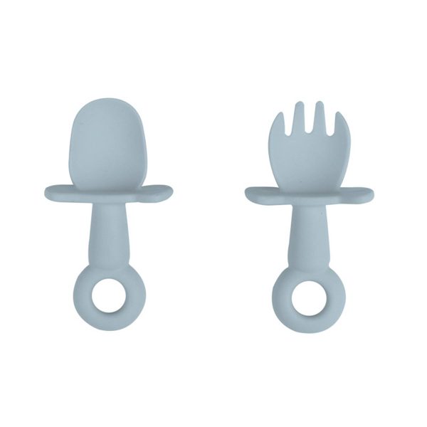 Silicone Baby Spoons Self Feeding and Forks - Image 2