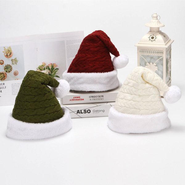 Knitted Woolen Christmas Hat - Image 4