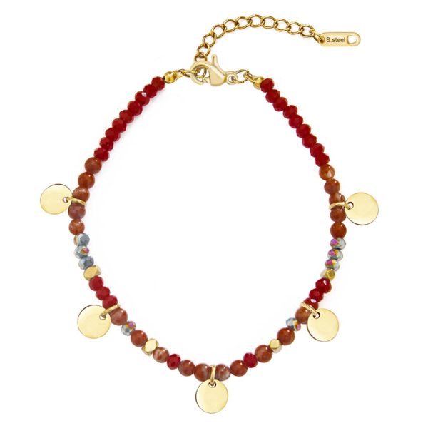Stainless steel hand-beaded bracelet - Image 5