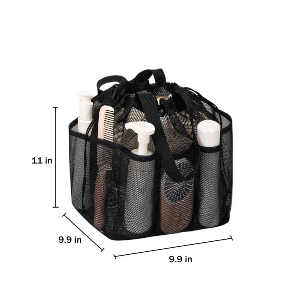 Portable Mesh Toiletry Bag with Drawstring & Multi Pocket - Image 5