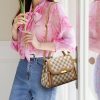 Pu Leather checkered portable Cross-body Bag Women
