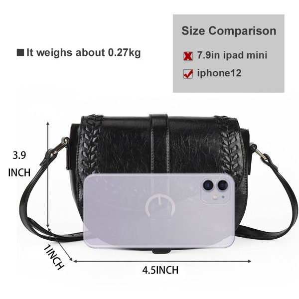 PU Vintage shoulder cross-body bag - Image 6