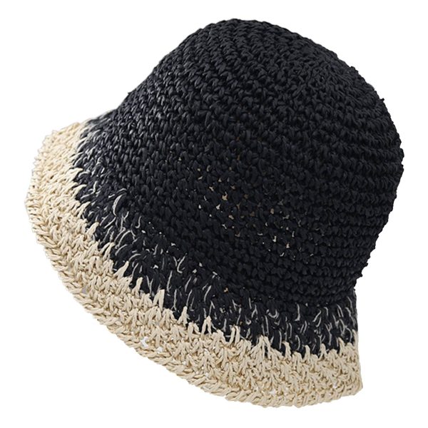 Jute Hand-woven sunscreen fisherman hat - Image 2