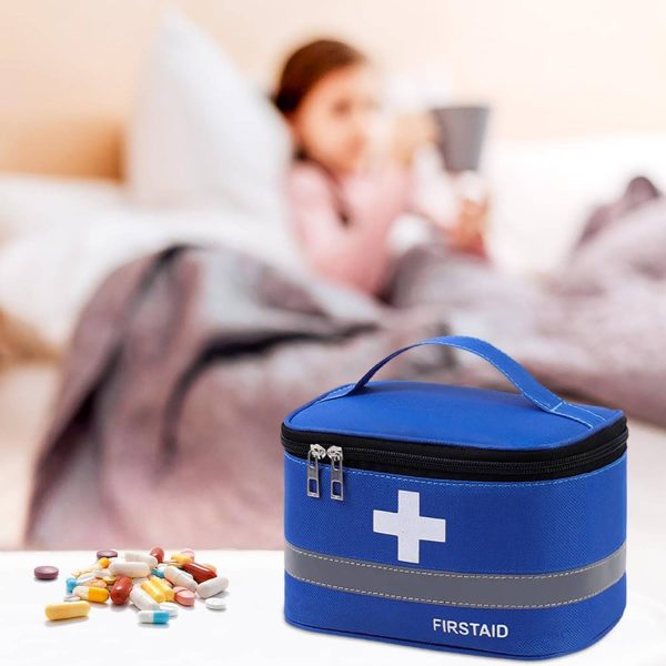 Portable Oxford First Aid Bag w/ Reinforced Handle - Image 4