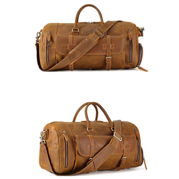 Large Leather Duffle Bag