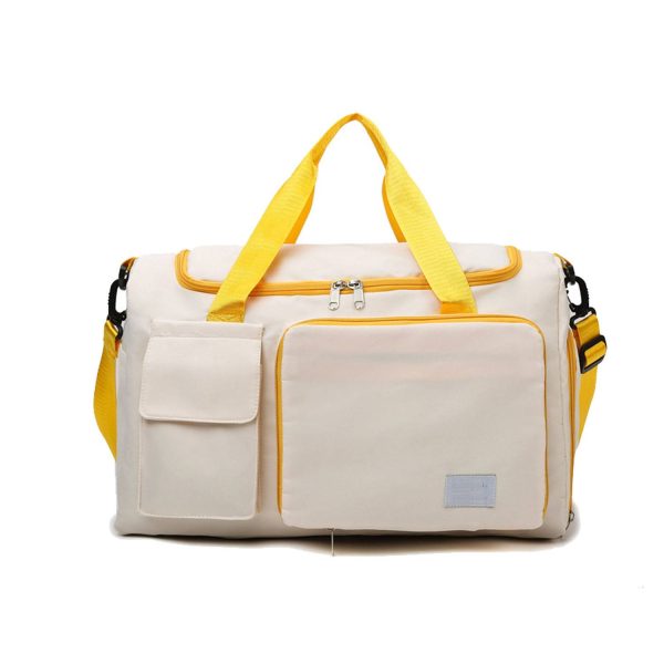Lightweight Large Capacity Oxford Travel Bag w/ Shoe Pocket - Image 4
