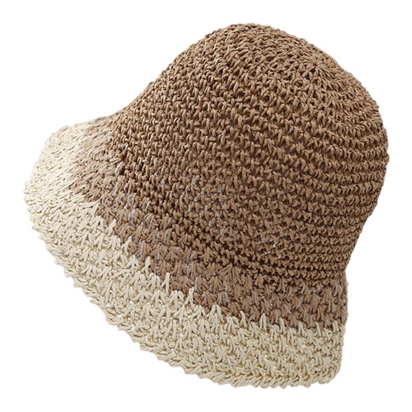 Jute Hand-woven sunscreen fisherman hat - Image 3