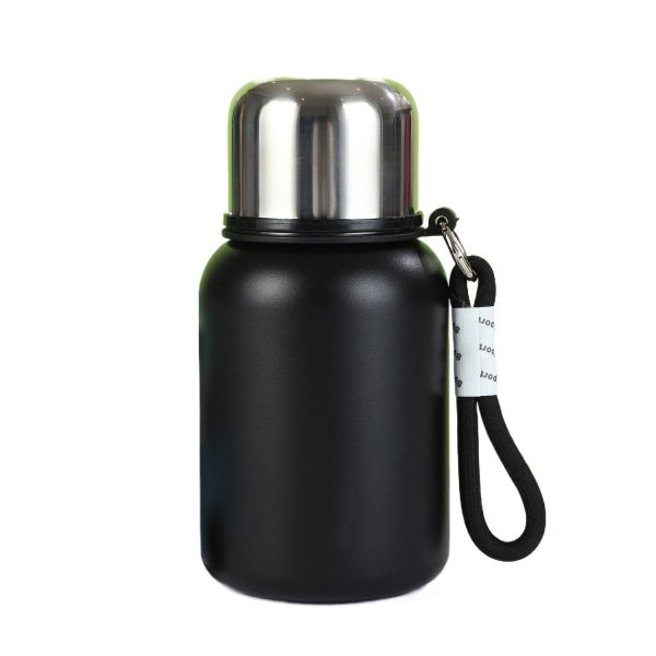 16oz Portable Stainless Steel Insulated Bottle w/ Strap - Image 3