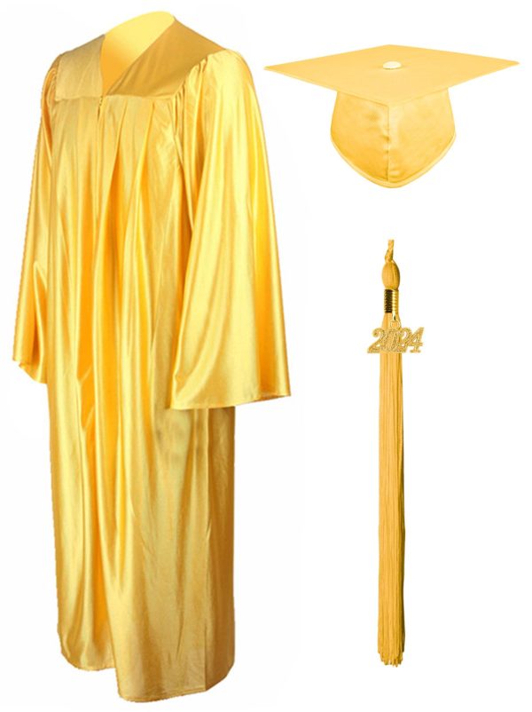 Shiny Graduation Gown Cap Tassel Set - Image 5