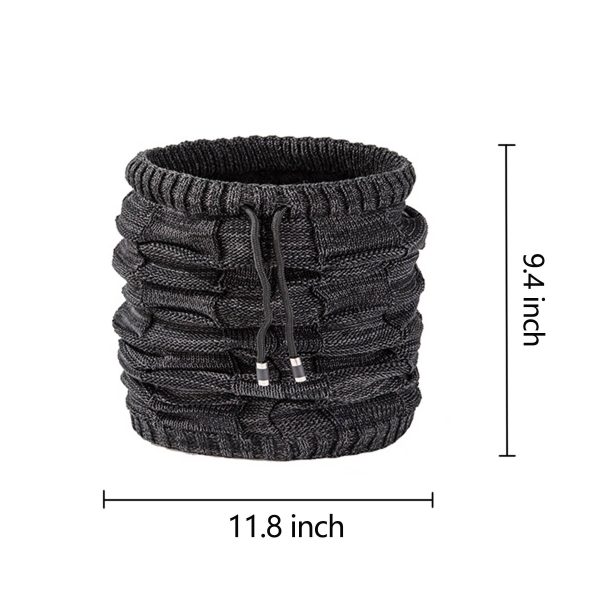 Winter Double use Fleece Neck Warmer Scarf Beanie Hat - Image 7
