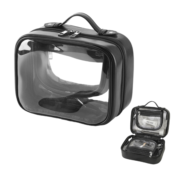 Transparent Waterproof Makeup & Toiletry bag - Image 3