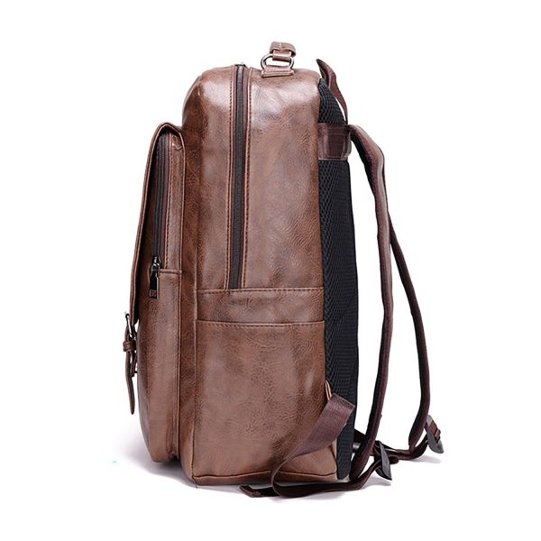 Large Capacity Waterproof Pu Business Travel Backpack - Image 7
