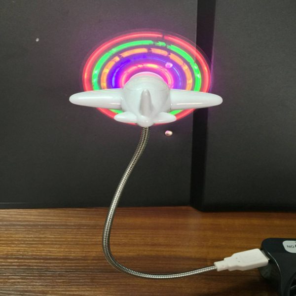 Fun LED Display USB Fan - Flexible & Portable - Image 3