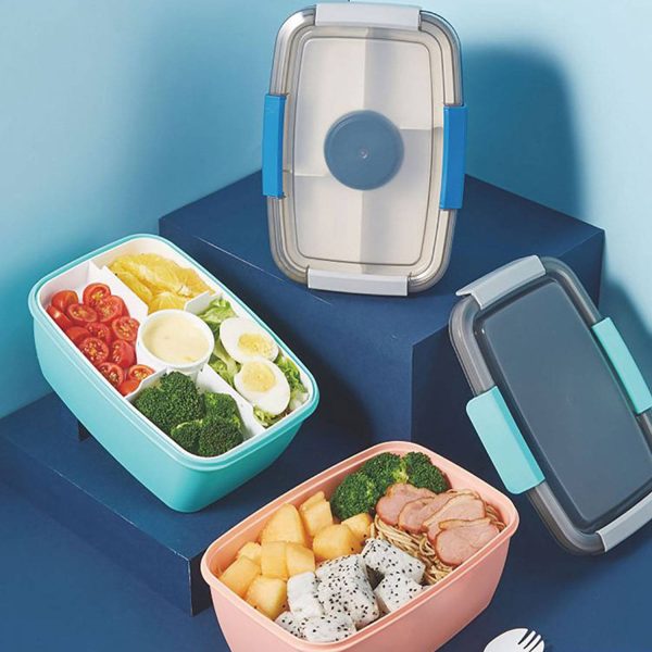Large Capacity Multi-Compartment Safe PP Lunch Box - Image 6