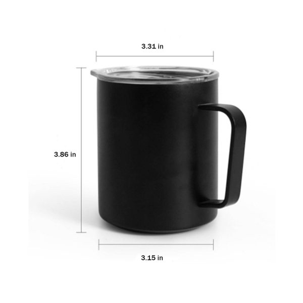 12oz Insulated Stainless Steel Mug w/ Handle - Image 3