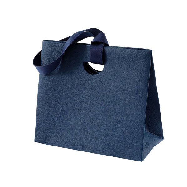 Colorful Paper Gift Tote Bags W/ Handheld Ribbon