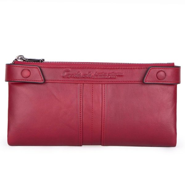 Genuine Leather RFID Handheld Waterproof Wallet Women - Image 4
