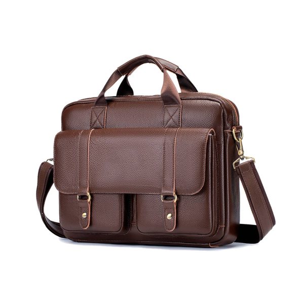 Genuine Leather Laptop Tote Bag