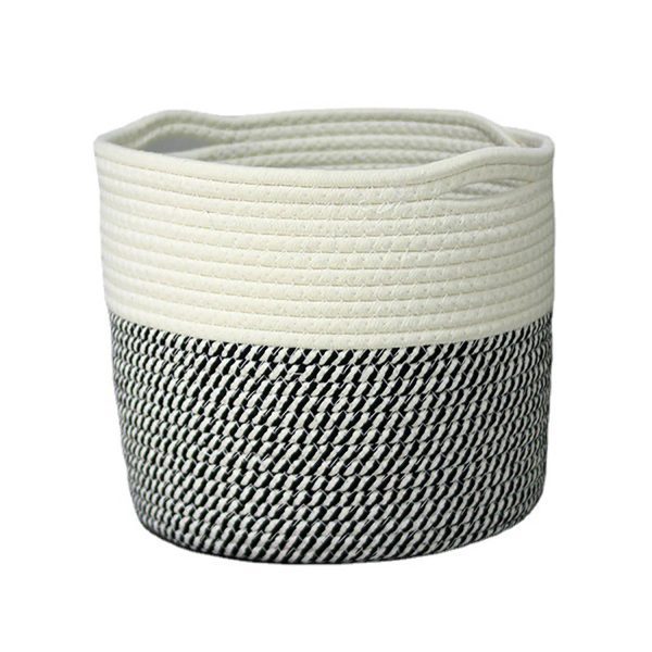 Cotton Rope Large Capacity Round Basket - Image 2