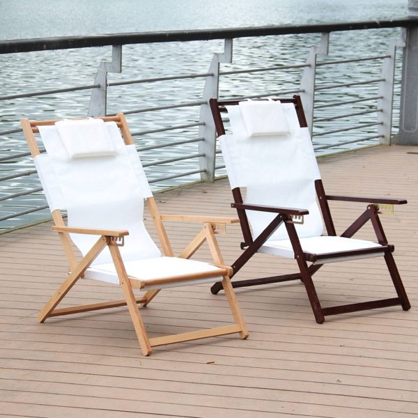 Outdoor solid wood folding chair - Image 3