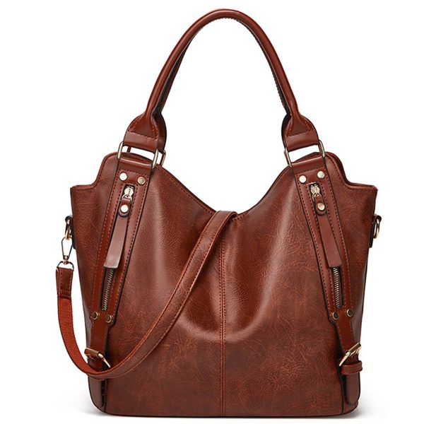 PU Leather Large Purse Tote Bag for Women - Image 3