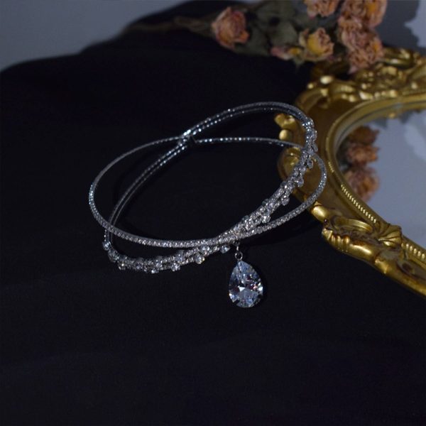 Alloy Flash diamond zircon drop collar - Image 5