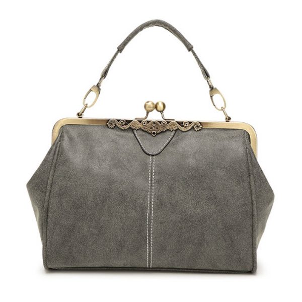PU Leather Matte British Vintage Messenger Tote Bag - Image 3
