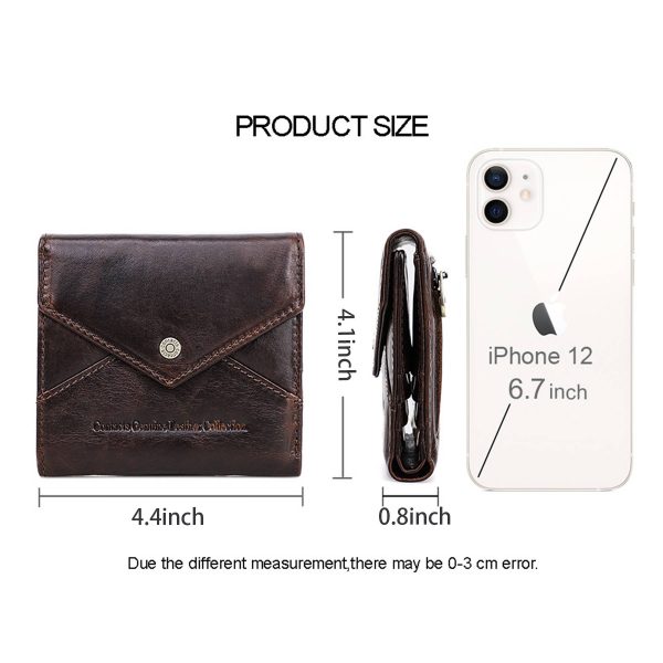 Genuine Leather RFID Magnetic Multiple positions Wallet - Image 7