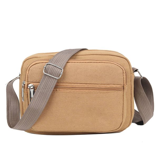 Vintage-Inspired Retro Canvas Crossbody Bag