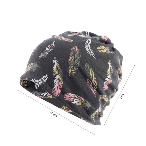 Women's Soft Stylish Acrylic Caps w/ Floral Print - Image 7
