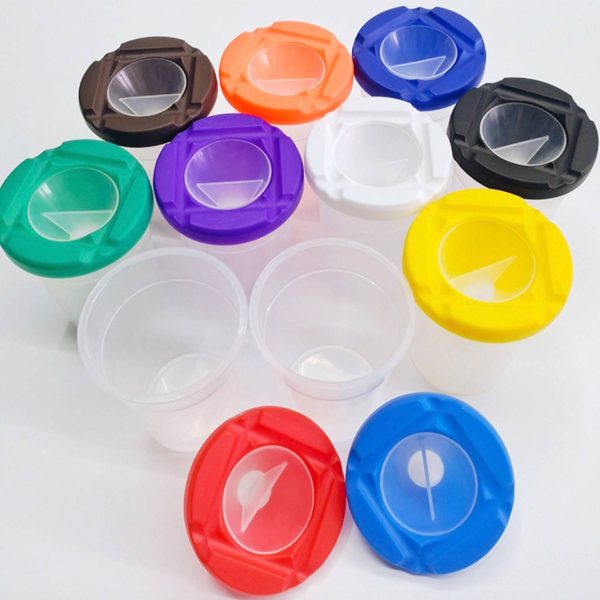Paint Cups W/Colored Lids - Image 4