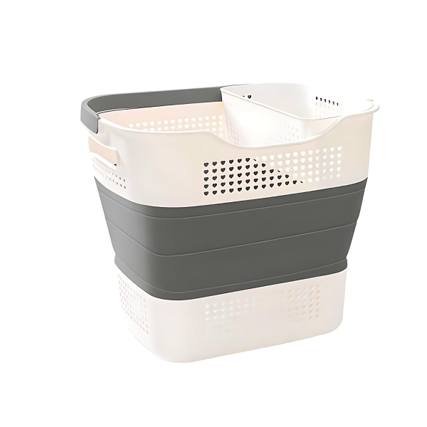 Foldable Laundry Basket - Japanese Style Storage - Image 3